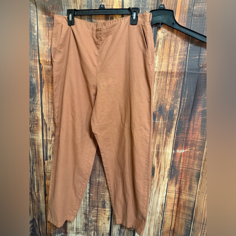 Eileen Fisher Men's Chinos in Rust Brown